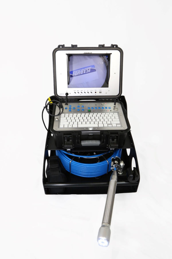 Live AUCTION: Refurbished 4188KB Portable Pipeline Inspection Camera with Catch Base Reel & 130 FT. Cable