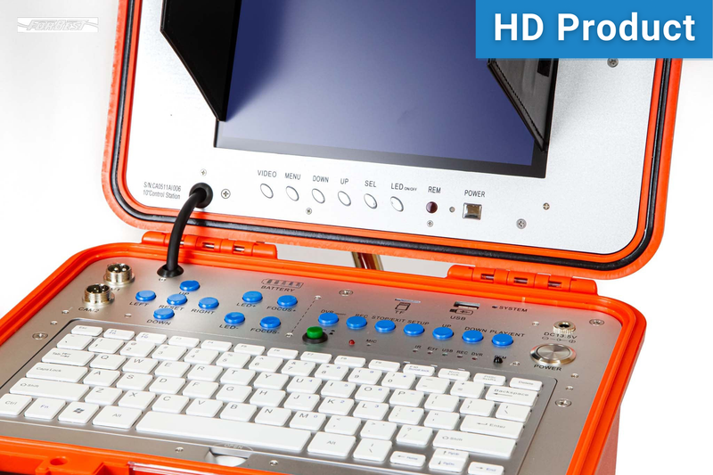 Mid Range HD 200 FT Stand Cable & Self Leveling/Pan-Tilt-Zoom Camera with Multi-Function Control Station