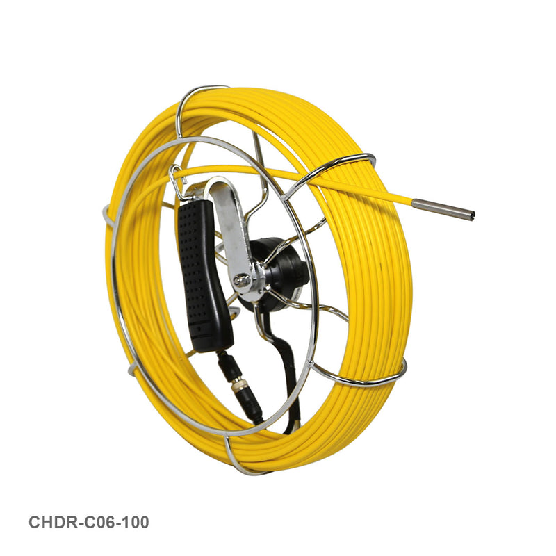 1/4" (6mm) Mini Color Camera Head with 100FT Push Cable - C06