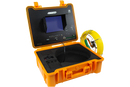 Forbest Classic 4188DN pipe inspection system with C16 waterproof camera head, yellow fiberglass push rod, and 10-inch LCD monitor in rugged orange case.