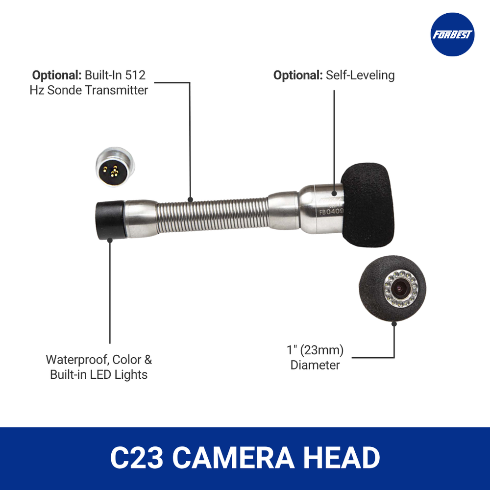 4188XX All-in-One Sewer Camera with 200ft Cable, Self-Leveling Head an 4188XX All-in-One Sewer Camera with 200ft Cable, Self-Leveling Head an