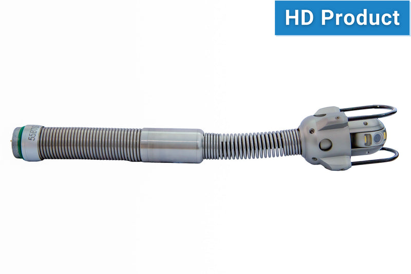 Pipe inspection camera head C32 on a white background