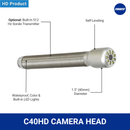 1.5" (40mm) 1080p HD Self-Leveling Camera Head with 512Hz Transmitter - C40HD