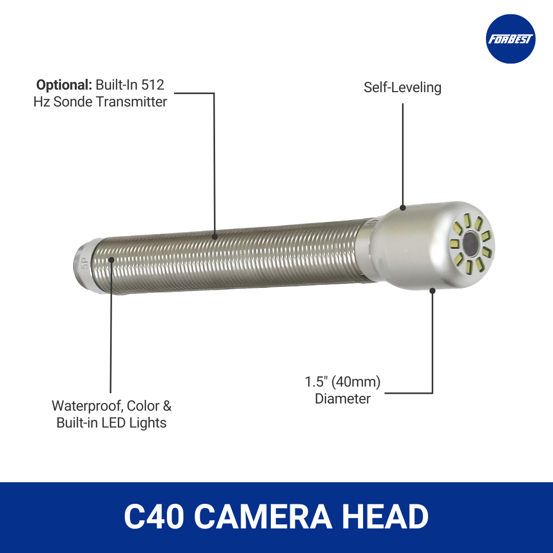 Mid Range 3288TA Sewer Camera with 200ft Cable and Footage Counter