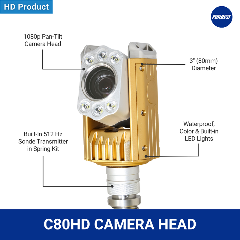 Mid Range HD 200 FT Stand Cable & Self Leveling/Pan-Tilt-Zoom Camera with Multi-Function Control Station