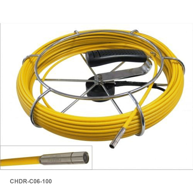 1/4" (6mm) Mini Color Camera Head with 100FT Push Cable - C06