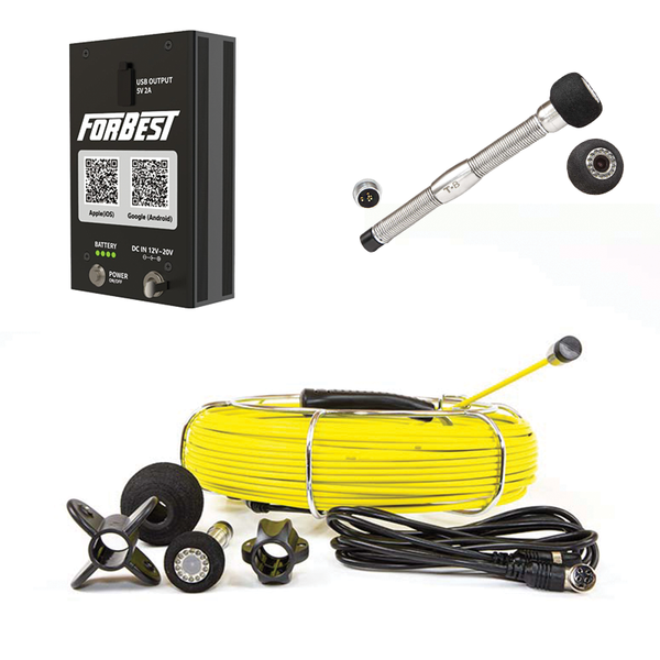Hand-Held Cable & Wi-Fi Box Combo: 1" (23mm) Camera head with Cable