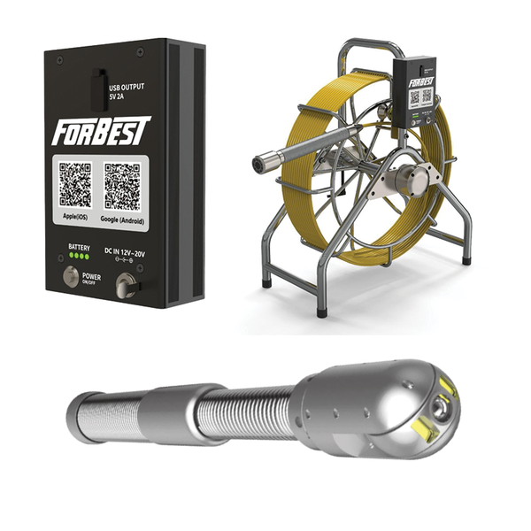 Mid Range 3388PH Cable & Wi-Fi Box Combo: 200ft Cable with Camera Head and Accessories