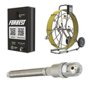Forbest Wi-Fi Box wireless sewer inspection camera system with pan-tilt camera head, reel, and control box on a white background