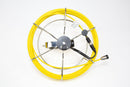 A yellow cable with a black reel and counter, designed for use with 3188/4188 series cameras.